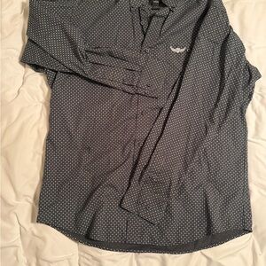 Ariat Relentless Men's Large Black and White Patterned Shirt